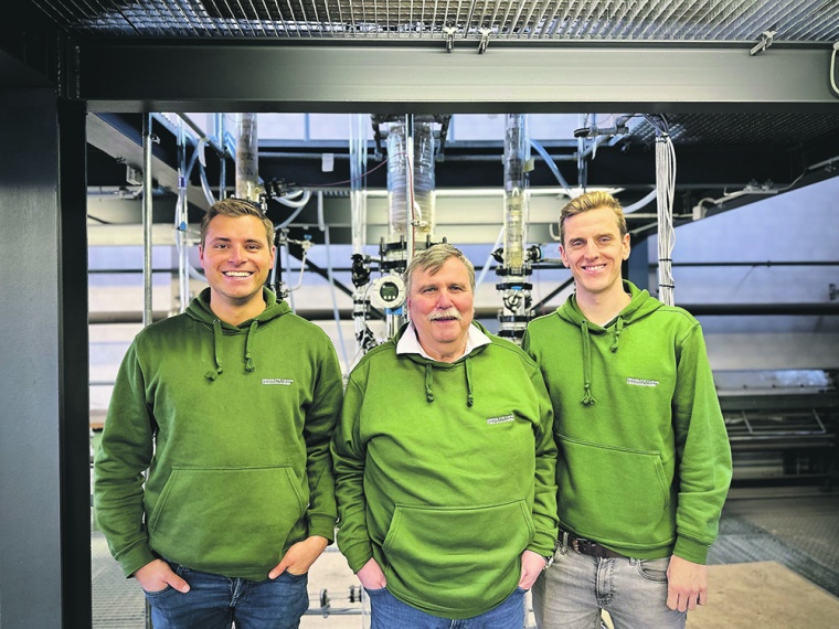 The founders of Greenlyte Carbon Technologies (f.l.t.r): Florian Hildebrand,...